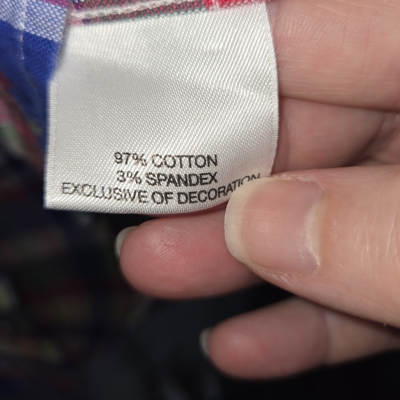 Cremieux Men's XXL Slim Fit Stretch Oxford Plaid Shirt - Picture 6 of 11